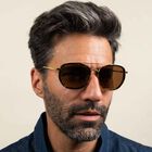 BORON, Dark Turtoise Acetate with Bold Gold Metal-Mineral Polarized Drivers Gold Cat 3 to 3, hi-res image number null